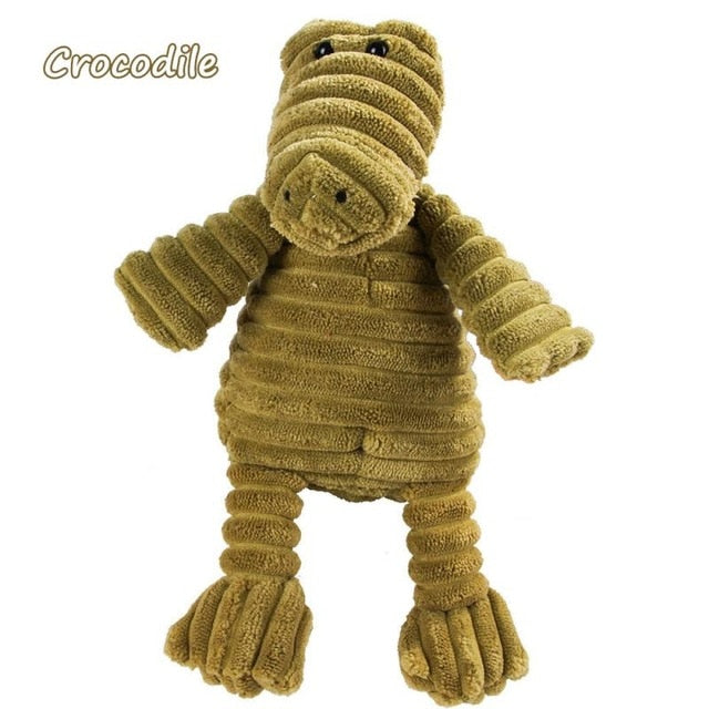 Corduroy Plush Squeaky Bite Resistant Pet Toys