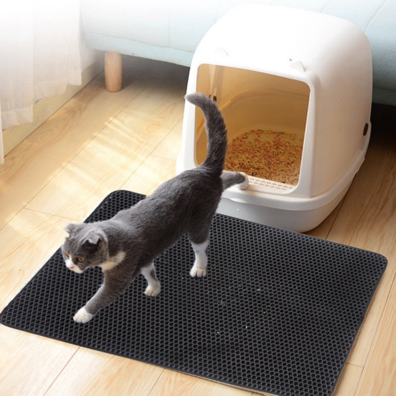 Cat Litter Mat Waterproof EVA Double Layer