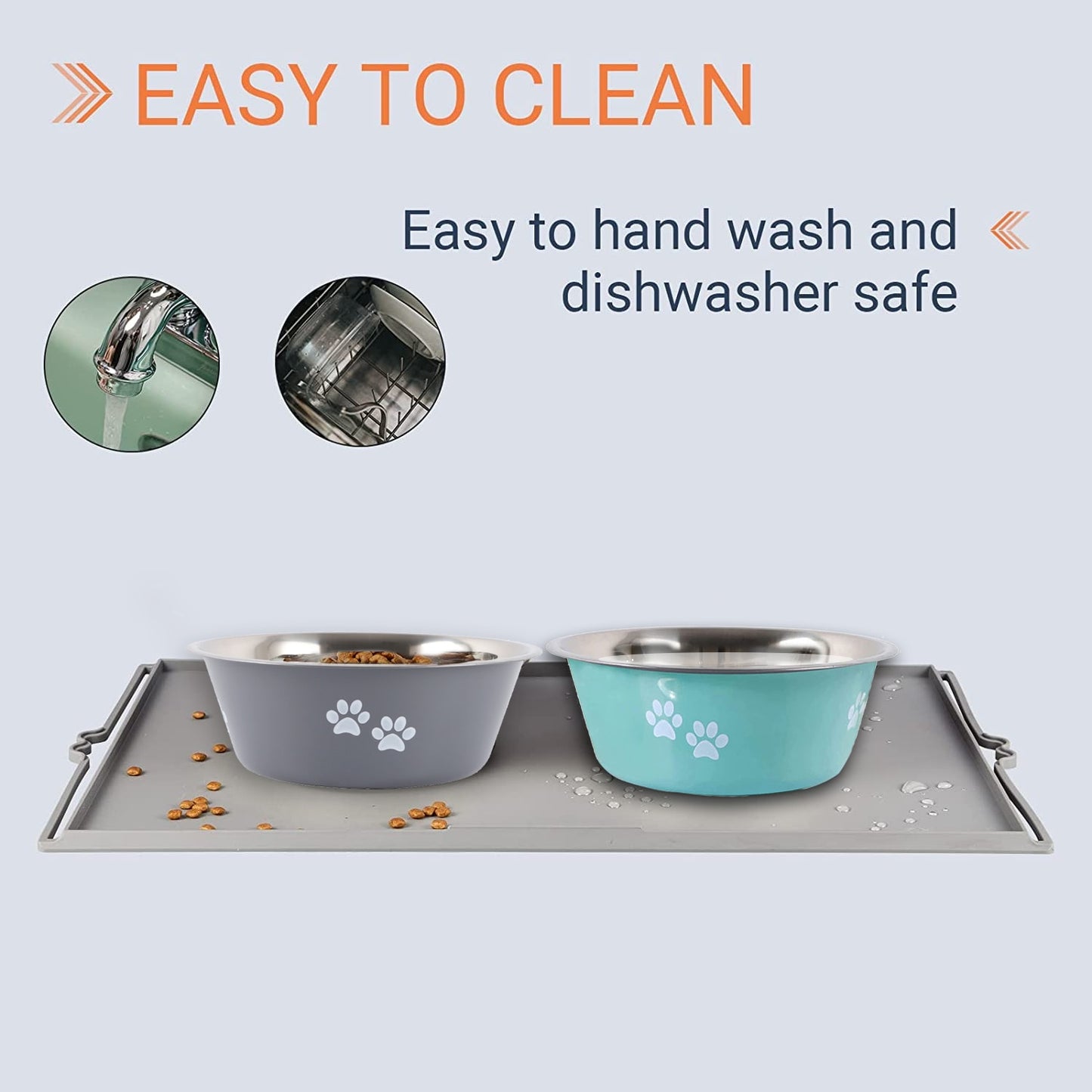Non-slip Stainless Steel Dog/Cat Bowls