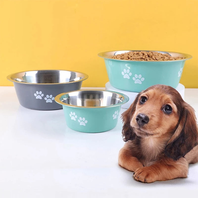 Non-slip Stainless Steel Dog/Cat Bowls