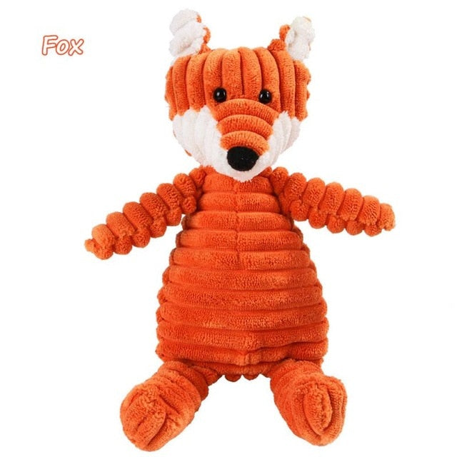 Corduroy Plush Squeaky Bite Resistant Pet Toys