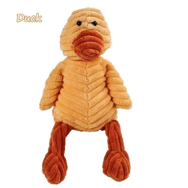 Corduroy Plush Squeaky Bite Resistant Pet Toys