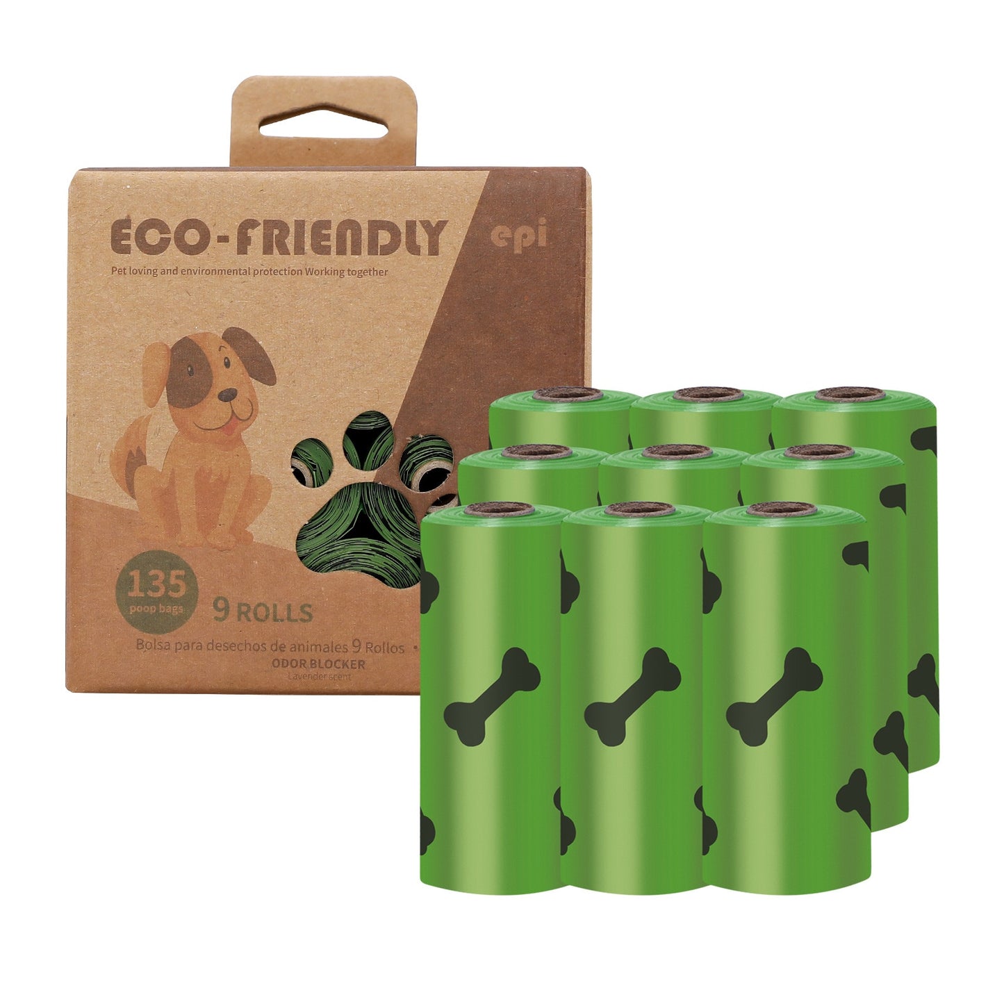 15PCS/ Roll Biodegradable Scented Pet Poop Bags