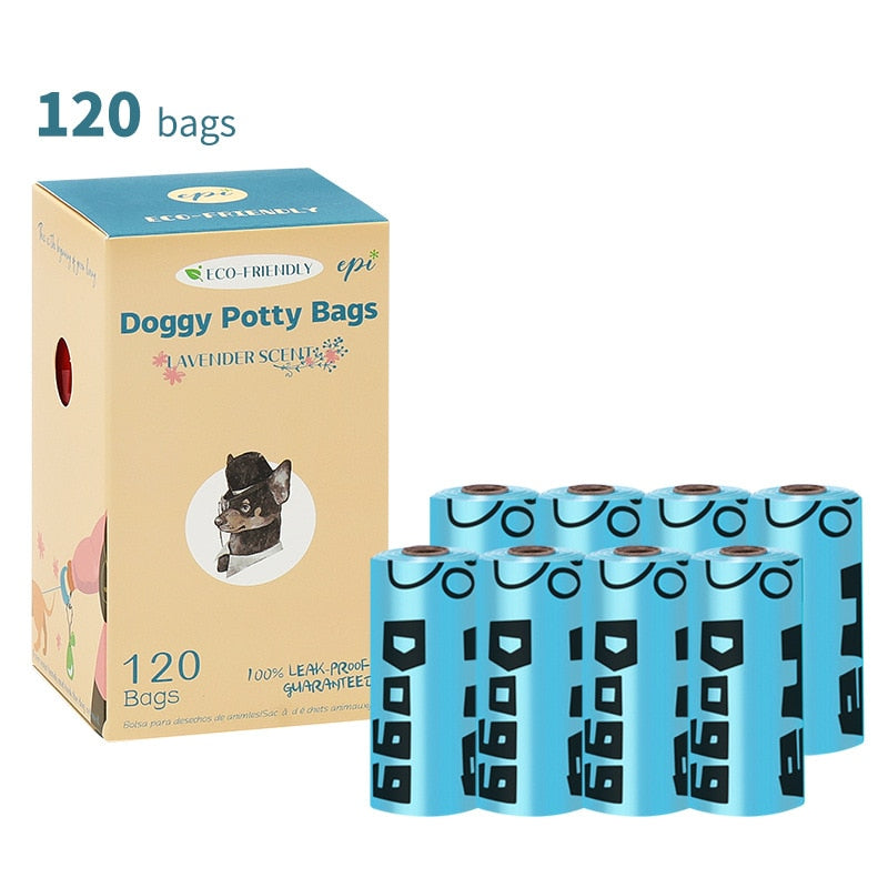 15PCS/ Roll Biodegradable Scented Pet Poop Bags