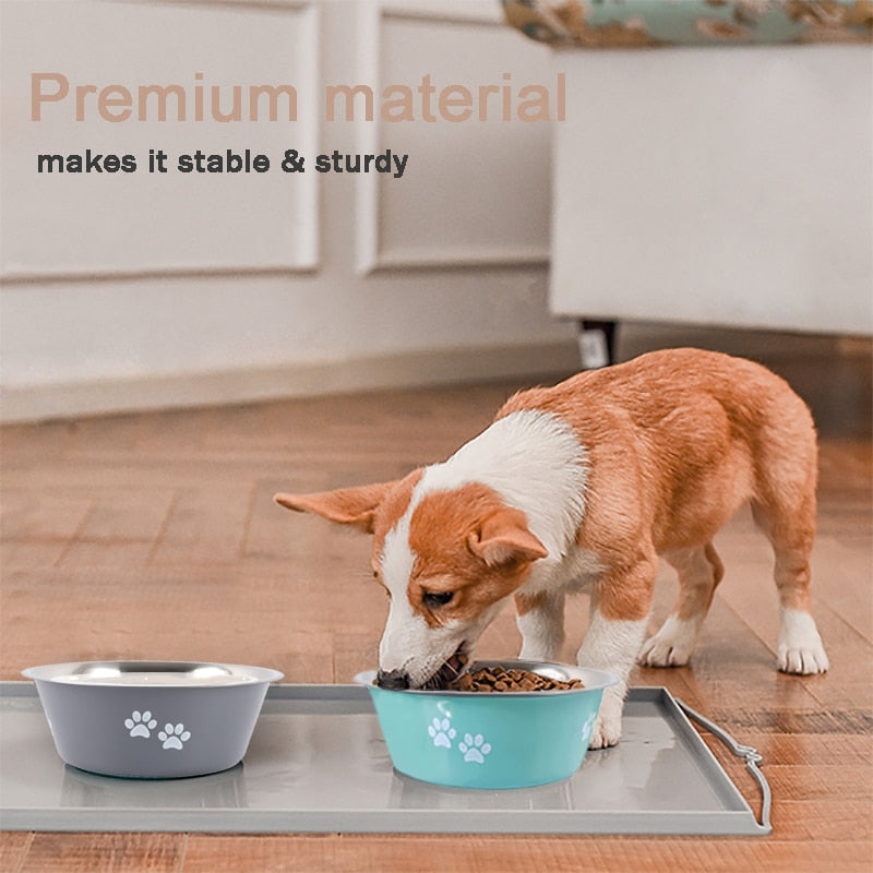 Non-slip Stainless Steel Dog/Cat Bowls