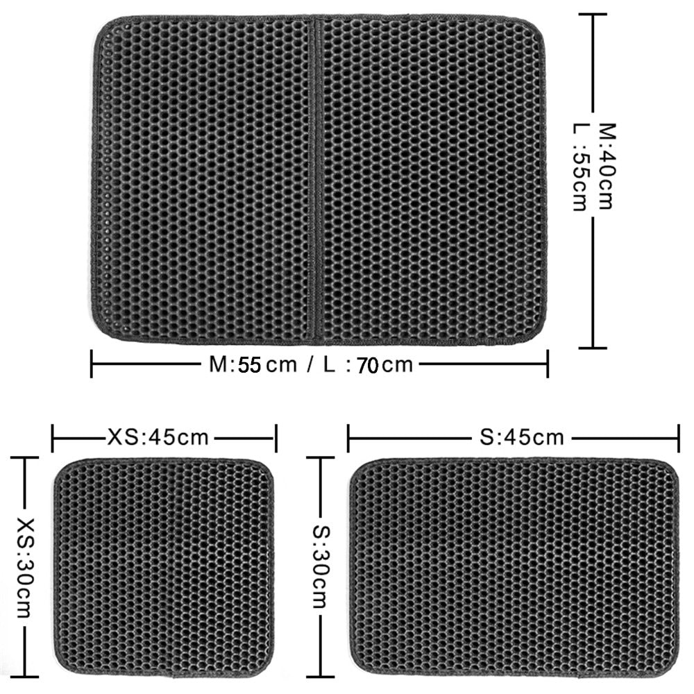 Cat Litter Mat Waterproof EVA Double Layer