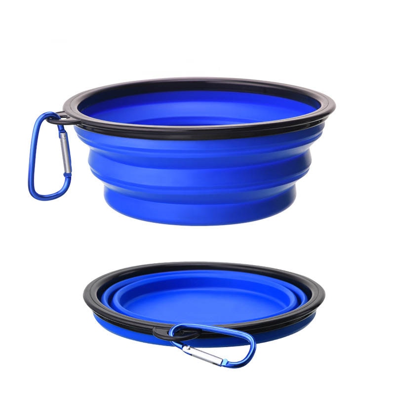 350/1000ml Outdoor Travel Portable Pet Food Container Feeder Dish Bowl