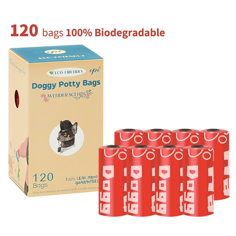 15PCS/ Roll Biodegradable Scented Pet Poop Bags