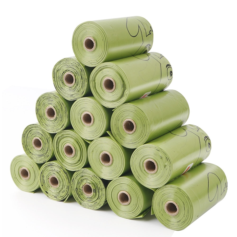 15PCS/ Roll Biodegradable Scented Pet Poop Bags