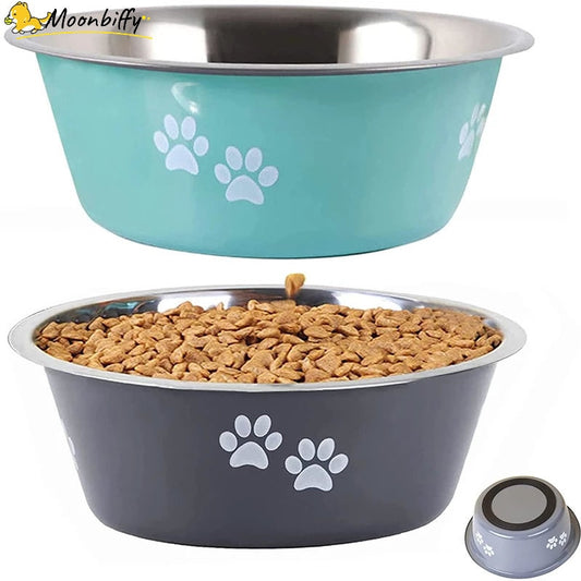 Non-slip Stainless Steel Dog/Cat Bowls